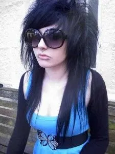 peinados emo cabello negro3 peinados moda