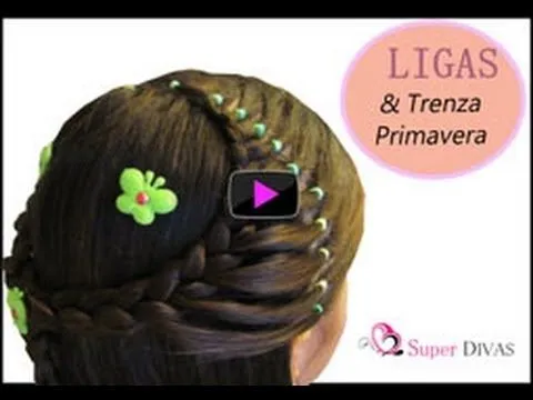 Peinados Faciles - Diadema de Trenza y Ligas - YouTube Peinados Faciles - Diadema de Trenza y Ligas - YouTube