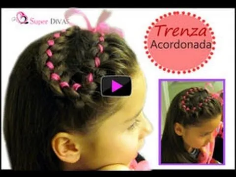 Peinados infantiles paso a paso - Trenza con Cinta Entrecruzada ... Peinados infantiles paso a paso - Trenza con Cinta Entrecruzada ...