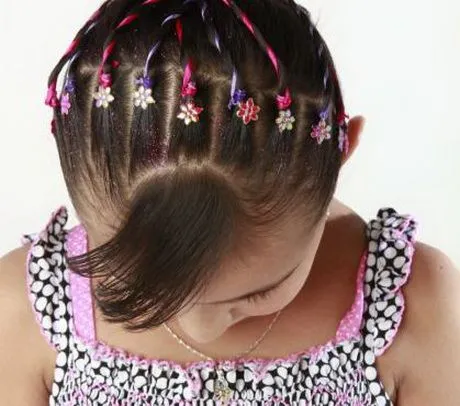 Peinados faciles para niña con ligas - Imagui