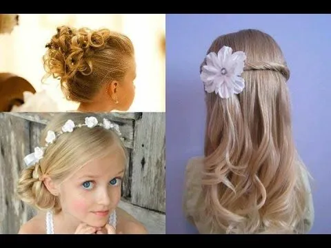 Peinados para niñas para eventos especiales: bodas, comuniones ... Peinados para niñas para eventos especiales: bodas, comuniones ...