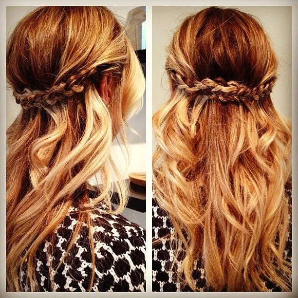 peinados de novia: peinados faciles con dos trenzas peinados de novia: peinados faciles con dos trenzas