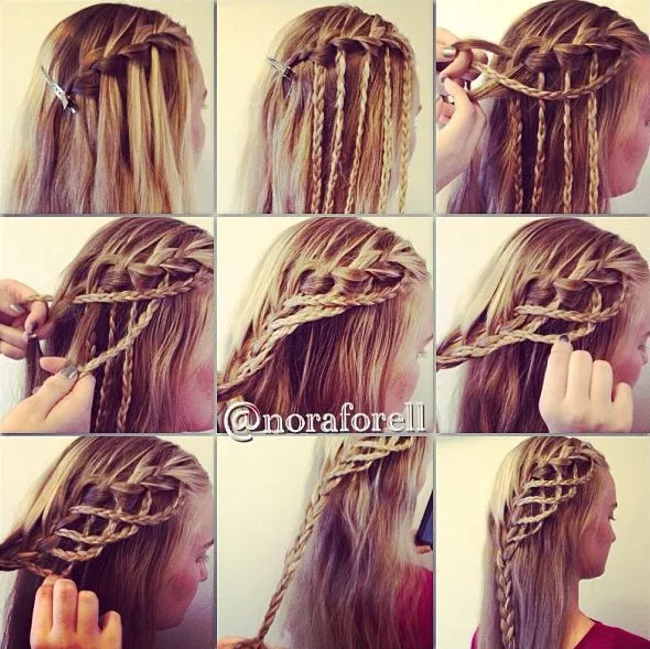 Peinados on Pinterest | Ladder Braid, Braid Hairstyles and Cute ...