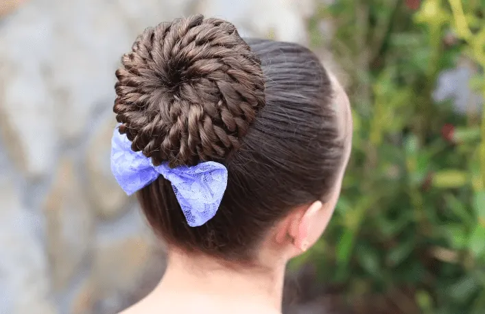 PEINADOS CON RECOGIDOS DE CABELLO ENROLLADO EN UN MOÑO PARA NIÑAS ...