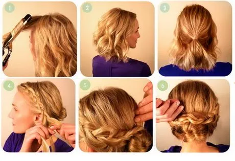 Peinados recogidos sencillos para cabello corto