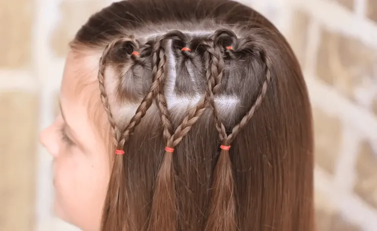 PEINADOS CON TRENZAS DE CORAZÓN PARA NIÑAS - PEINADOS PARA NIÑAS ...