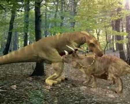 PELEA DINOSAURIOS - YouTube