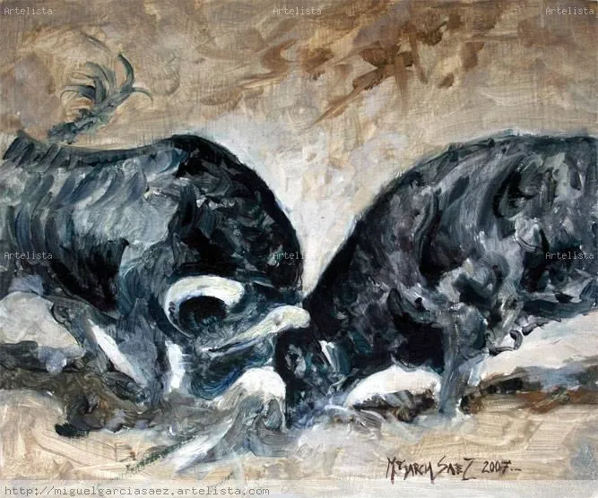 Pelea Miguel García Sáez - Artelista.com