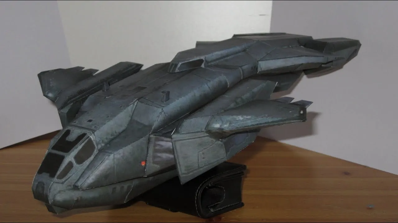 Pelican dropship papercraft | Halo: Combat Evolved - YouTube