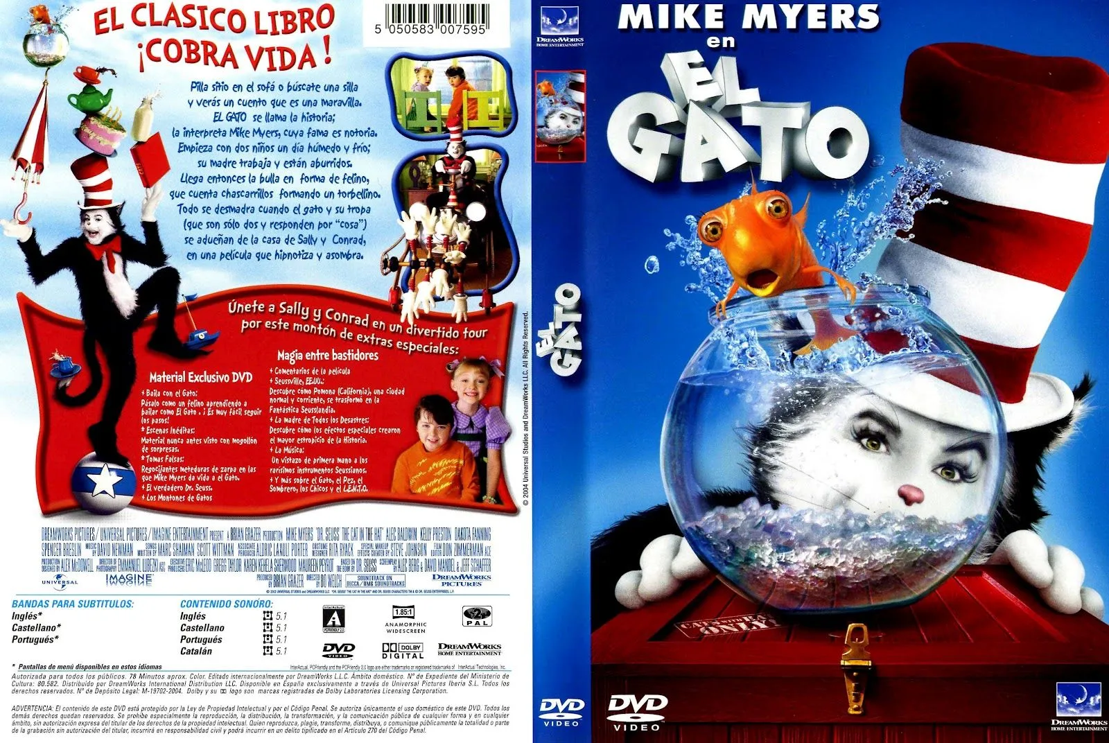 PELICULAS DVD FULL: EL GATO (CON SOMBRERO) - (The Cat in the Hat) PELICULAS DVD FULL: EL GATO (CON SOMBRERO) - (The Cat in the Hat)