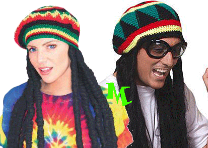 Peluca Rasta con gorro - MundoGlobo