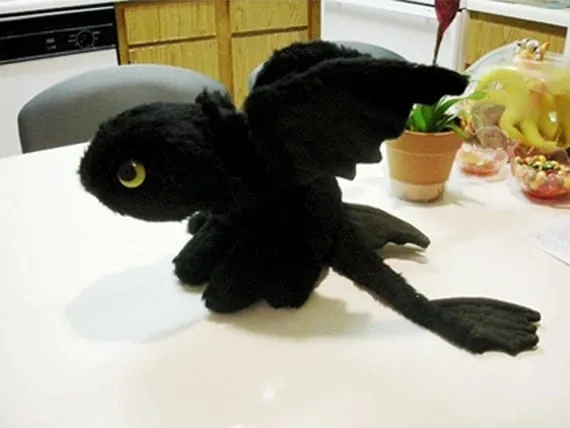 Peluche dragón por Rhini en Etsy