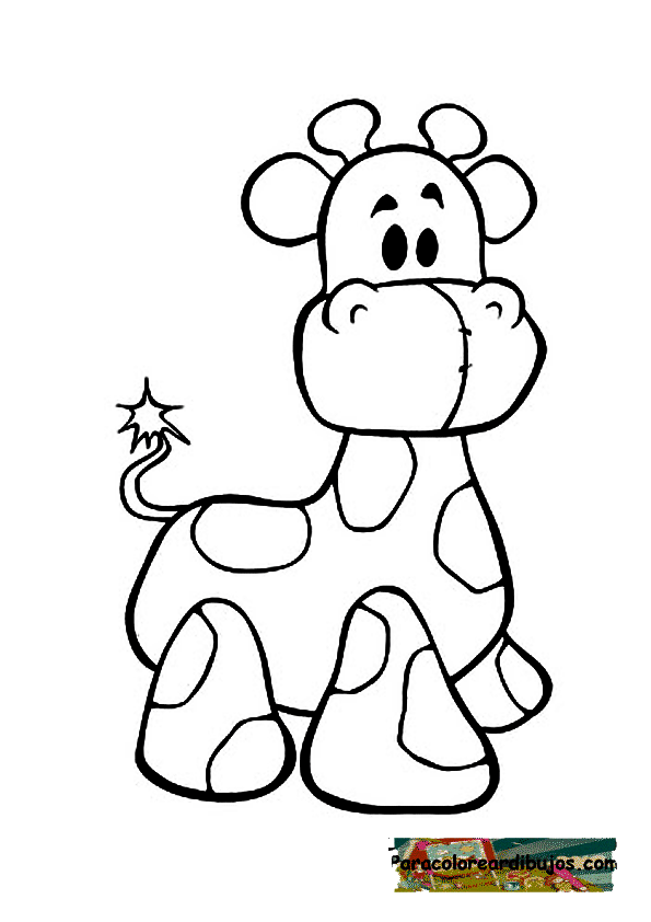 peluche de jirafa para colorear | Colorear dibujos peluche de jirafa para colorear | Colorear dibujos