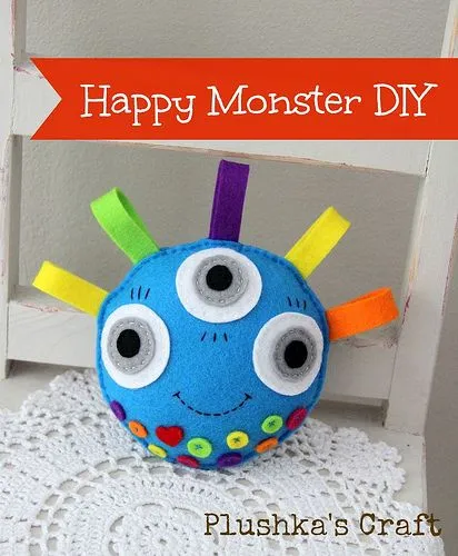 Monstruo | Broches de Fieltro | ideas y trucos para Broches de fieltro
