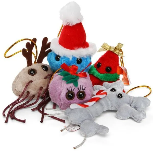 Peluches de Navidad de Microbios | inventosAbsurdos Peluches de Navidad de Microbios | inventosAbsurdos