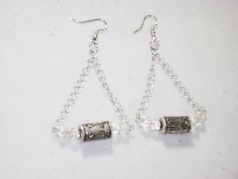 Como hacer unos pendientes colgantes - YouTube