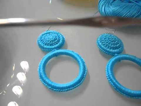 Pendientes de crochet para Flamenca 1/3 - YouTube Pendientes de crochet para Flamenca 1/3 - YouTube