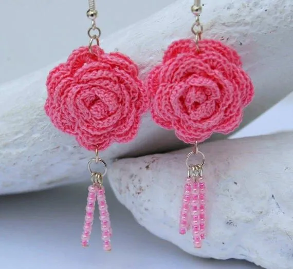 Pendientes de crochet Pendientes de ganchillo por lindapaula