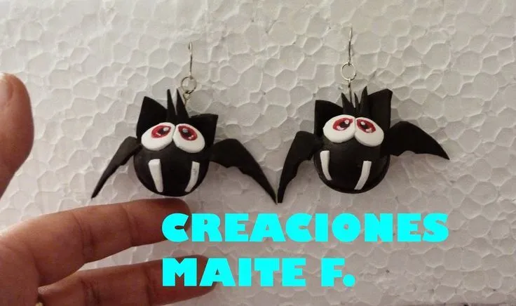 pendientes vampiros para halloween en goma eva | BROCHES ...