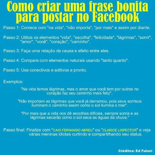 Pensamentos Reflexões Poesias Cristiano Ricardo: COMO CRIAR UMA ... Pensamentos Reflexões Poesias Cristiano Ricardo: COMO CRIAR UMA ...