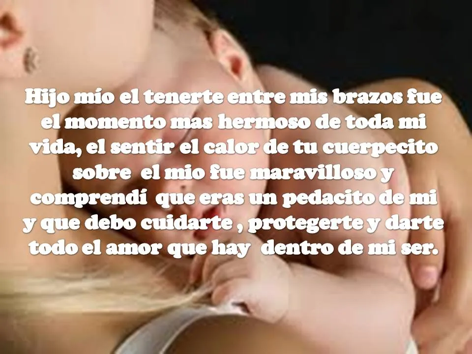 Pensamiento de un hijo a su madre - Imagui