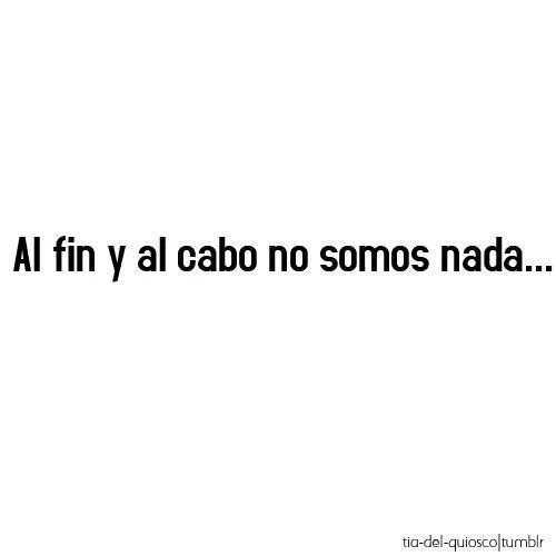 somos nada | Tumblr
