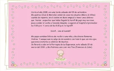 Frases para bautizos de niña - Imagui