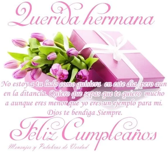pensamientos de cumpleanos para una hermana | Postales para mi ... pensamientos de cumpleanos para una hermana | Postales para mi ...
