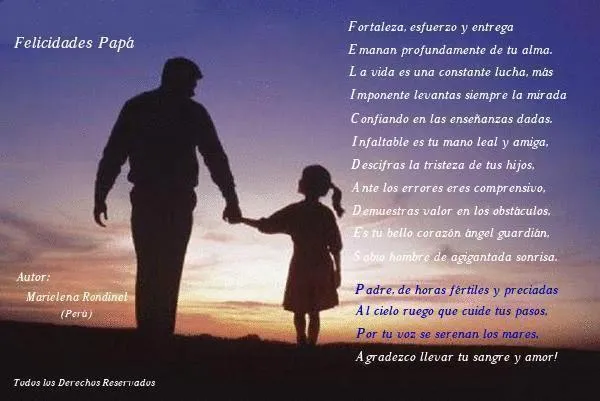 Pensamientos dia del padre - Imagui