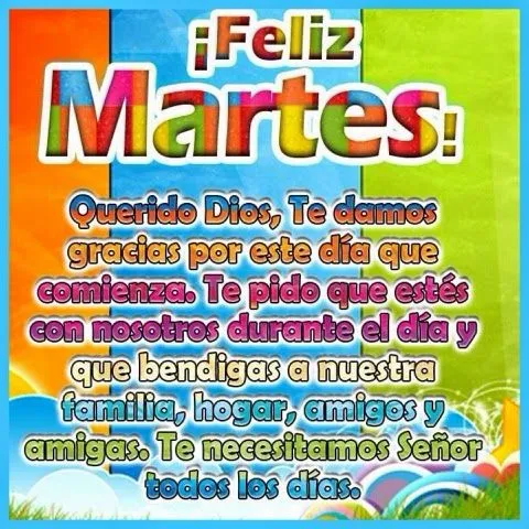 Pensamientos De La Vida Diaria : Feliz y bendecido martes