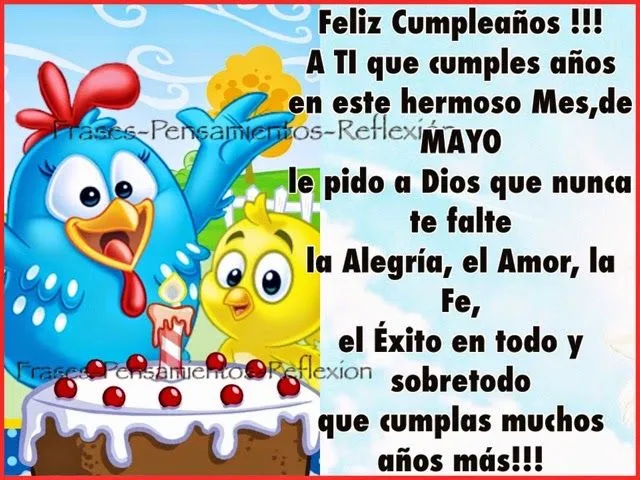 Pensamientos De La Vida Diaria : Feliz Cumpleaños !!! A TI que ... Pensamientos De La Vida Diaria : Feliz Cumpleaños !!! A TI que ...