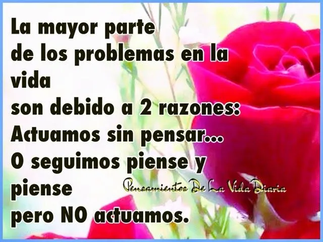 Pensamientos De La Vida Diaria : La mayor parte de los problemas ... Pensamientos De La Vida Diaria : La mayor parte de los problemas ...