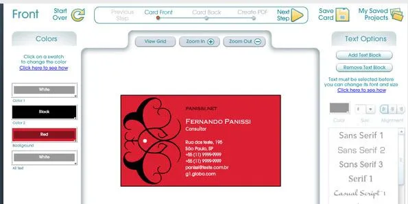 Penúltimas: Pacotão de dúvidas: faça cartões de visita na web e ...
