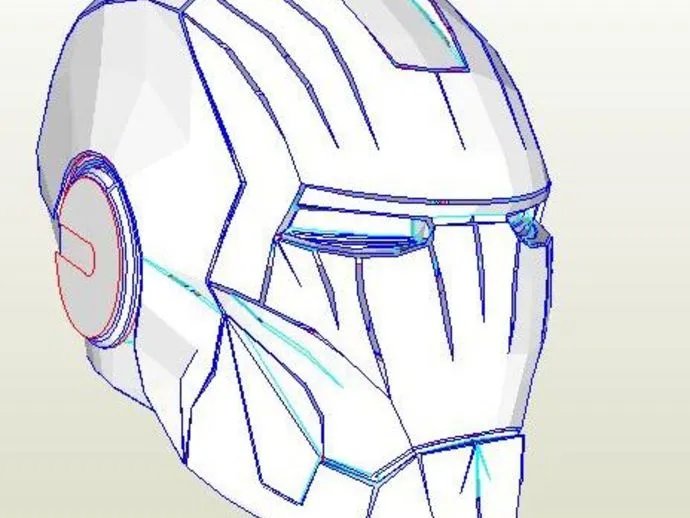 Pepakura IronMan helmet by watsdesign - Thingiverse
