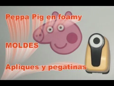 Peppa Pig en foamy Goma Eva Moldes Aplique para cuadernos Pegatina ...
