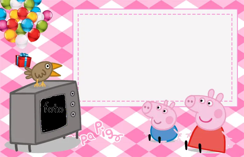 Peppa Pig: Invitaciones o Marcos para Imprimir Gratis. | Ideas y ... Peppa Pig: Invitaciones o Marcos para Imprimir Gratis. | Ideas y ...