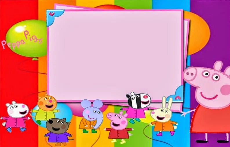 Peppa Pig: Invitaciones o Marcos para Imprimir Gratis. | Ideas y ... Peppa Pig: Invitaciones o Marcos para Imprimir Gratis. | Ideas y ...