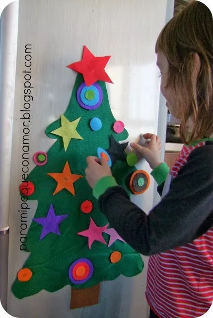 Para mi peque con amor: Arbol de navidad para la nevera. | Navidad ... Para mi peque con amor: Arbol de navidad para la nevera. | Navidad ...
