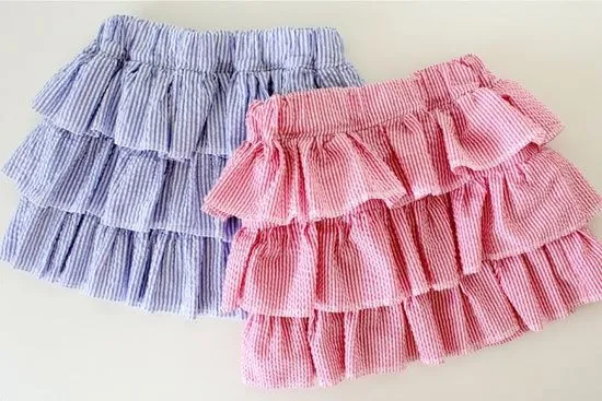 Pequeña Fashionista: Tutorial: Falda de volantes Pequeña Fashionista: Tutorial: Falda de volantes