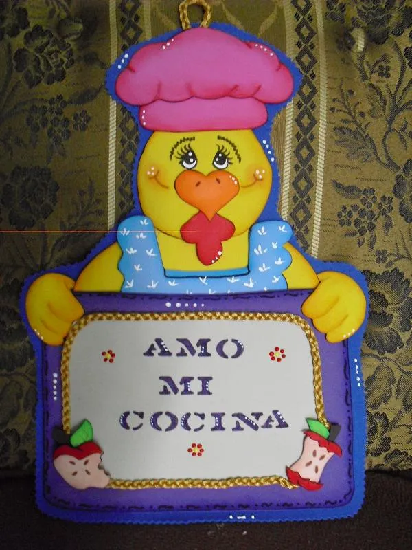 Manualidades para cocina en foami - Imagui