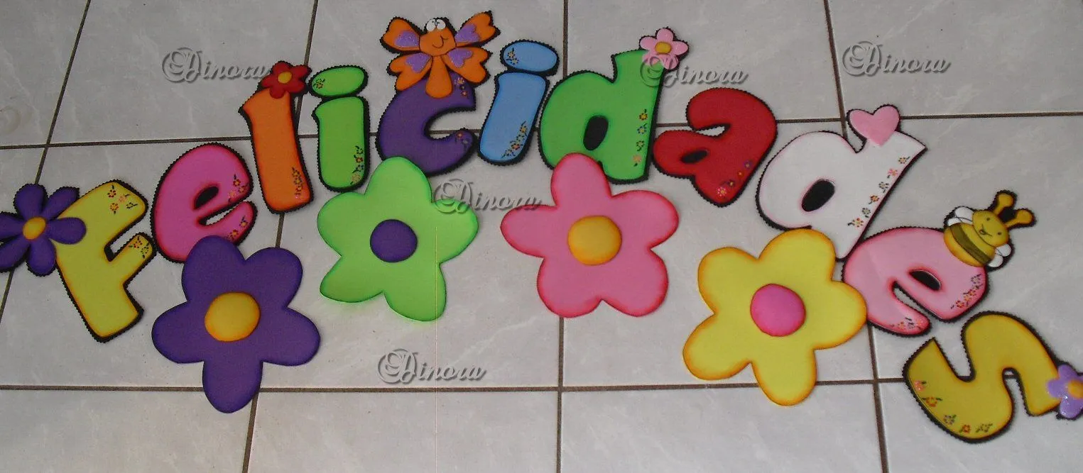 mis pequeñas manualidades: letrero FELICIDADES. mis pequeñas manualidades: letrero FELICIDADES.