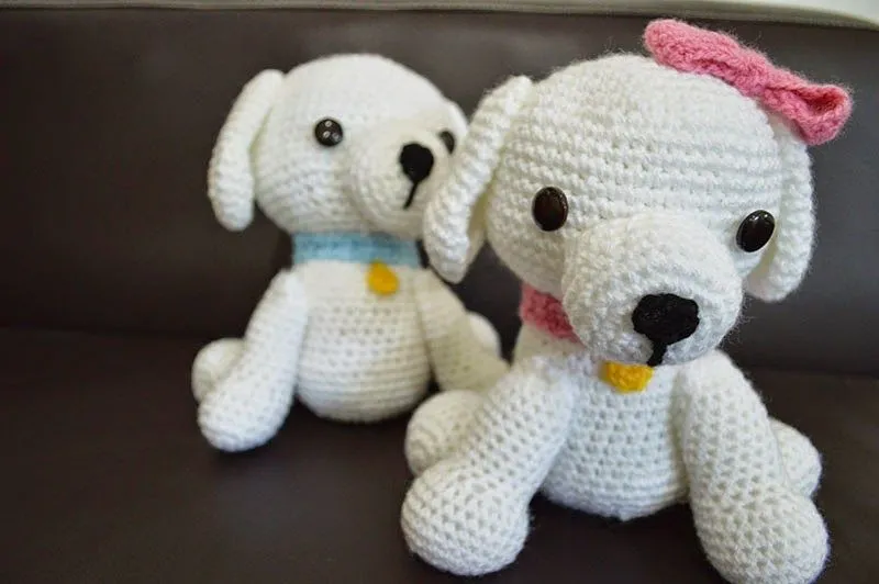 Mi pequeño mundo rosa ♥: Perrito tejido (Crochet) Mi pequeño mundo rosa ♥: Perrito tejido (Crochet)