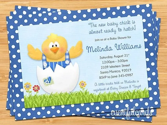 Pequeño pollito bebé ducha invitación por eventfulcards en Etsy Pequeño pollito bebé ducha invitación por eventfulcards en Etsy