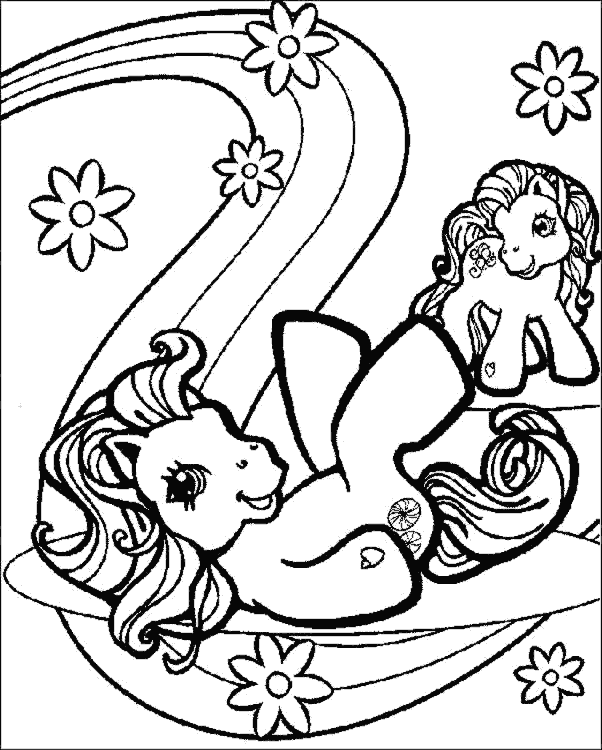 My Little Pony bebés para colorear - Imagui