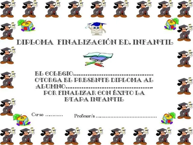 Mi Pequeño Rincón Educativo.: Diplomas infantiles Mi Pequeño Rincón Educativo.: Diplomas infantiles