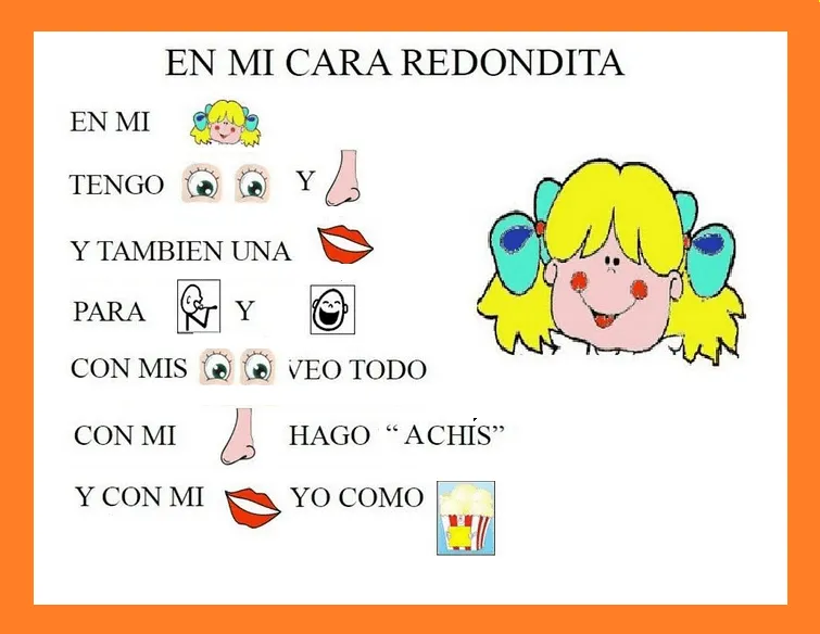 MIS PEQUES DEL COLE: Partes de la cara con pictogramas MIS PEQUES DEL COLE: Partes de la cara con pictogramas