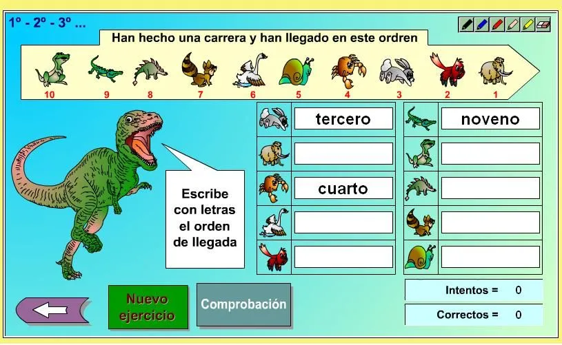 Los NO tan peques del Infante: NÚMEROS ORDINALES Los NO tan peques del Infante: NÚMEROS ORDINALES