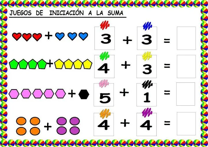 PEQUES: JUEGOS DE INICIACIÓN A LA SUMA