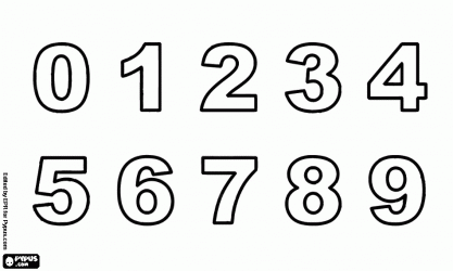 Numeros 0 al 10 - Imagui
