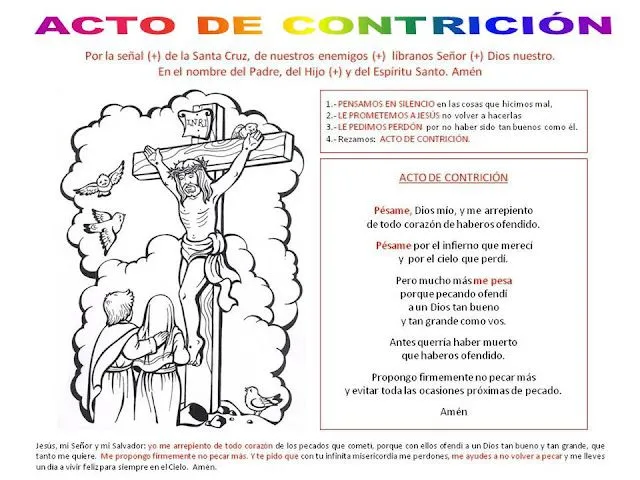 PEQUES Y PECAS...: ACTO DE CONTRICIÓN.